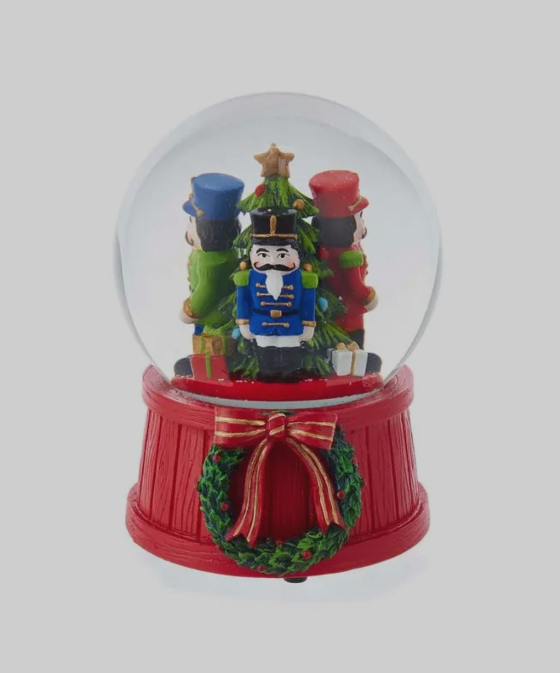 Nutcracker Soldiers Musical Snowglobe