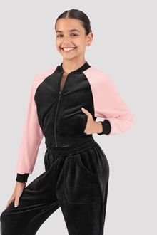 Bloch Julia Velvet Bomber Jacket