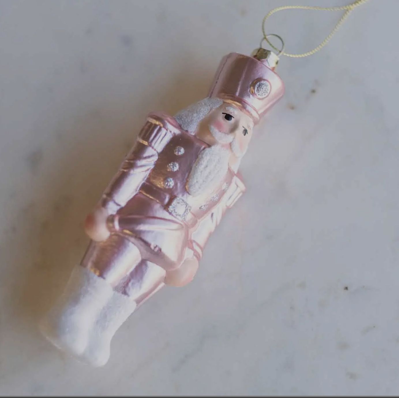 Blushing Pink Nutcracker Ornament