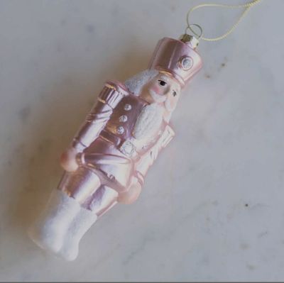 Blushing Pink Nutcracker Ornament