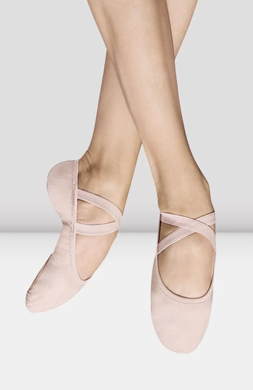 Children's Bloch Performa Canvas Stretch Ballet Flats
