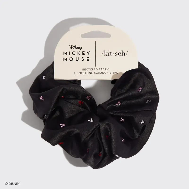 Kitsch Mickey &amp; Minnie Recycled Fabric Hair Scrunchies