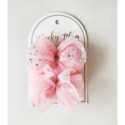 Cheeky Tulle Hair Bow Clips