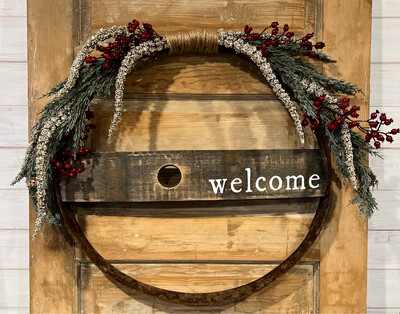 Welcome Christmas Wreath