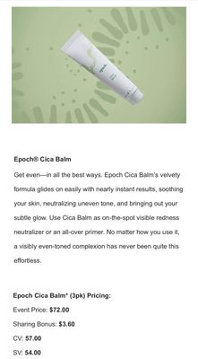 Epoch Cica Balm