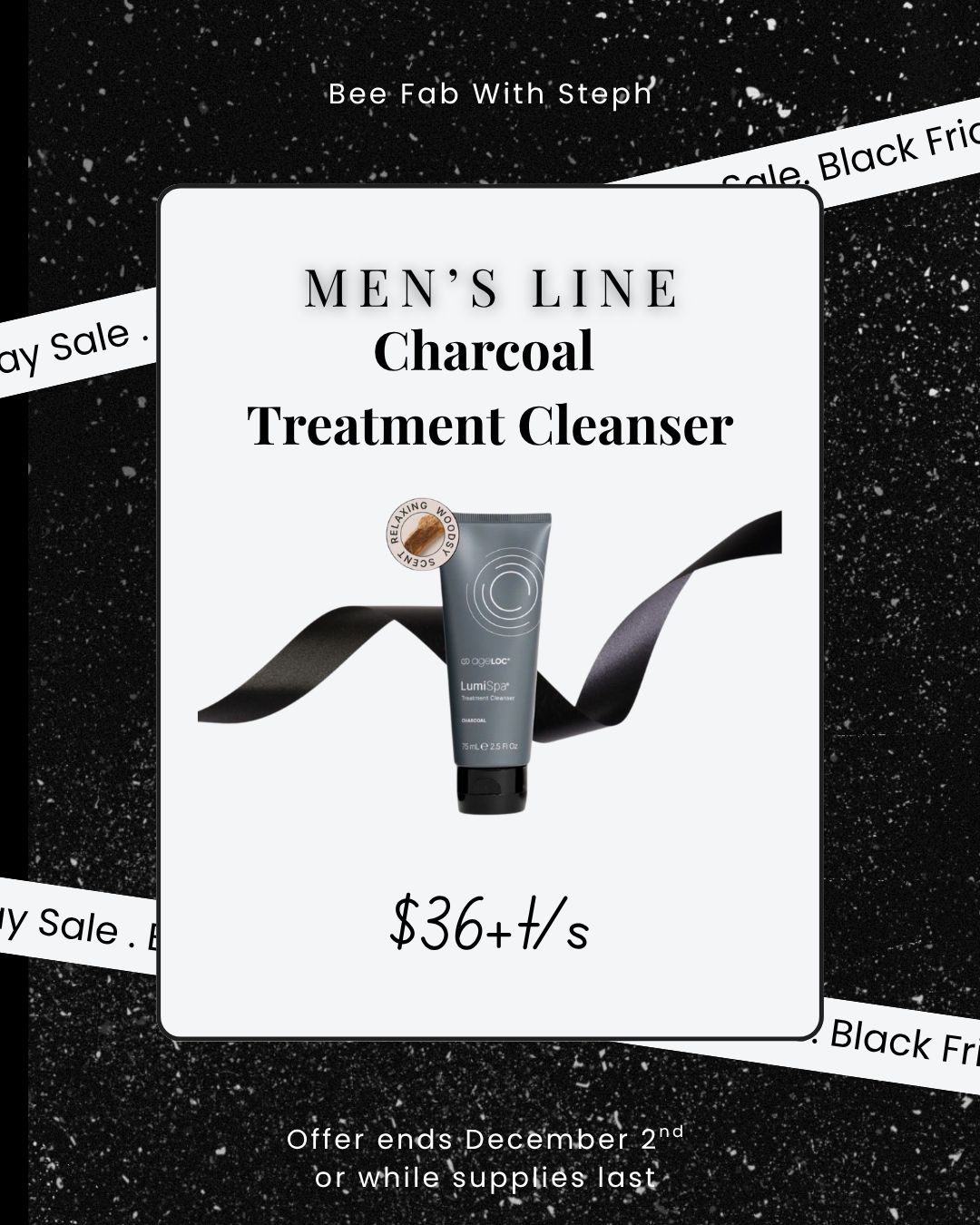 Men’s Line Charcoal Lumispa Cleanser