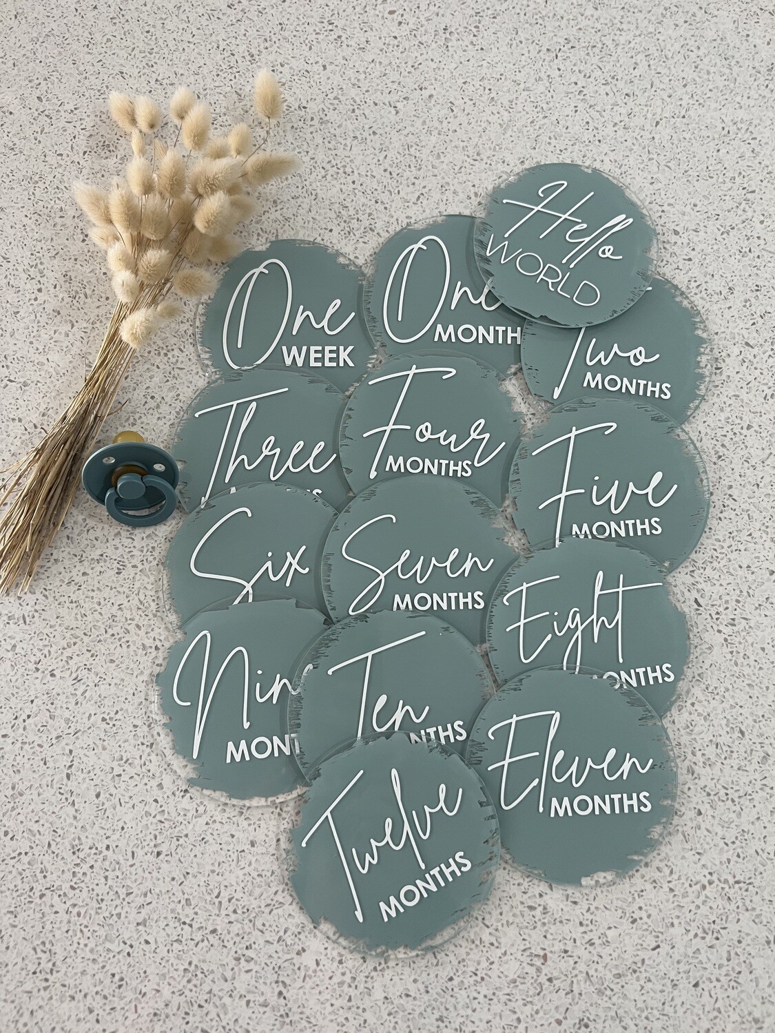 Acrylic Baby Milestone Discs
