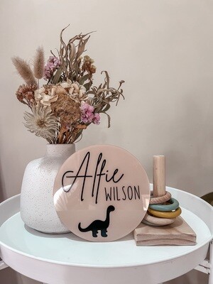 Acrylic Name Plaque