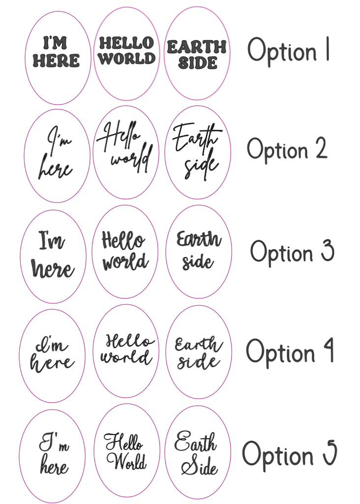 Small Acrylic Baby Arrival Sign - Balloon