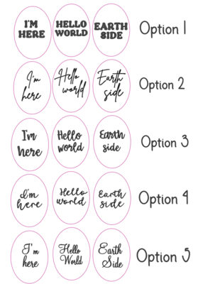 Small Acrylic Baby Arrival Sign - Balloon