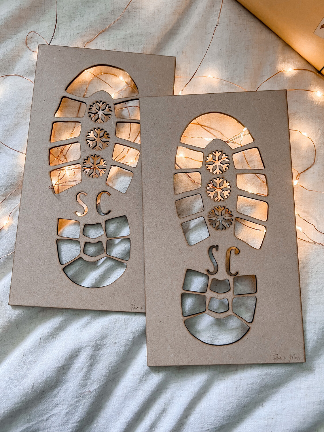 Wooden Santa Boots stencil