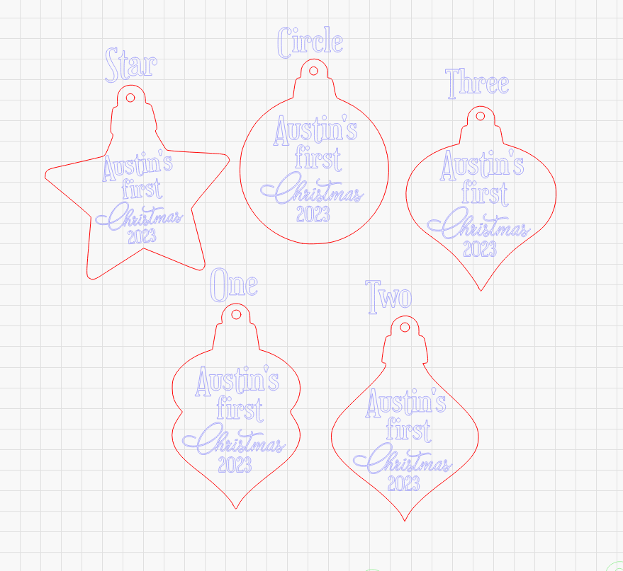 Personalised Wooden Babies first Christmas Decoration
