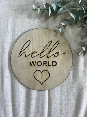 Hello World Birth announcement