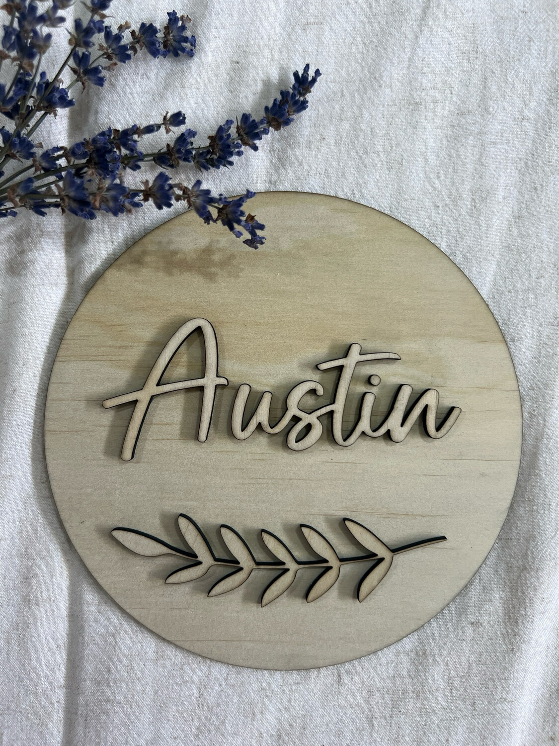 Wooden Name Sign - Sign