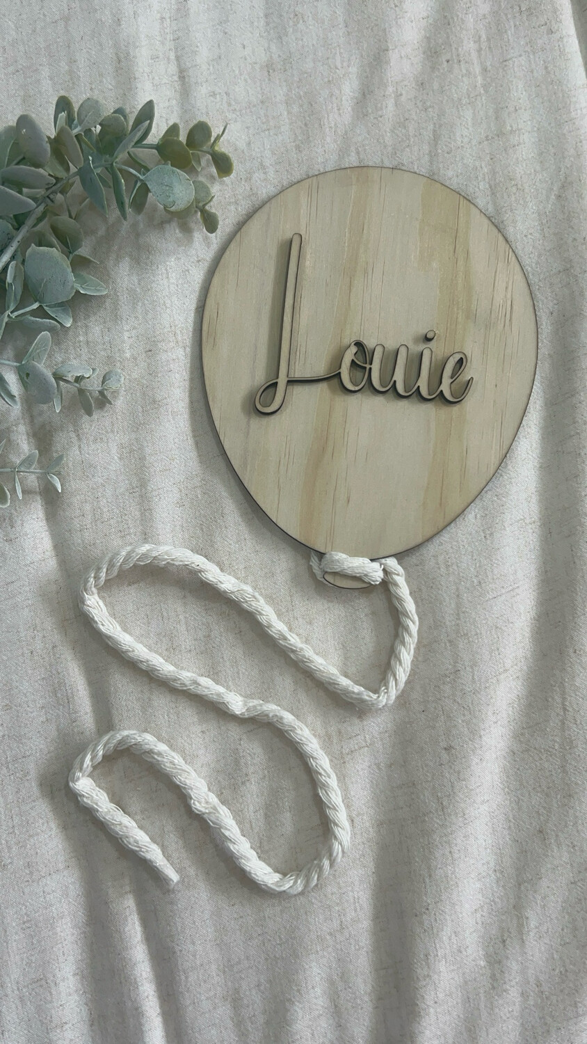 Wooden Name Sign - Sign