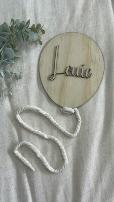 Wooden Name Sign - Sign