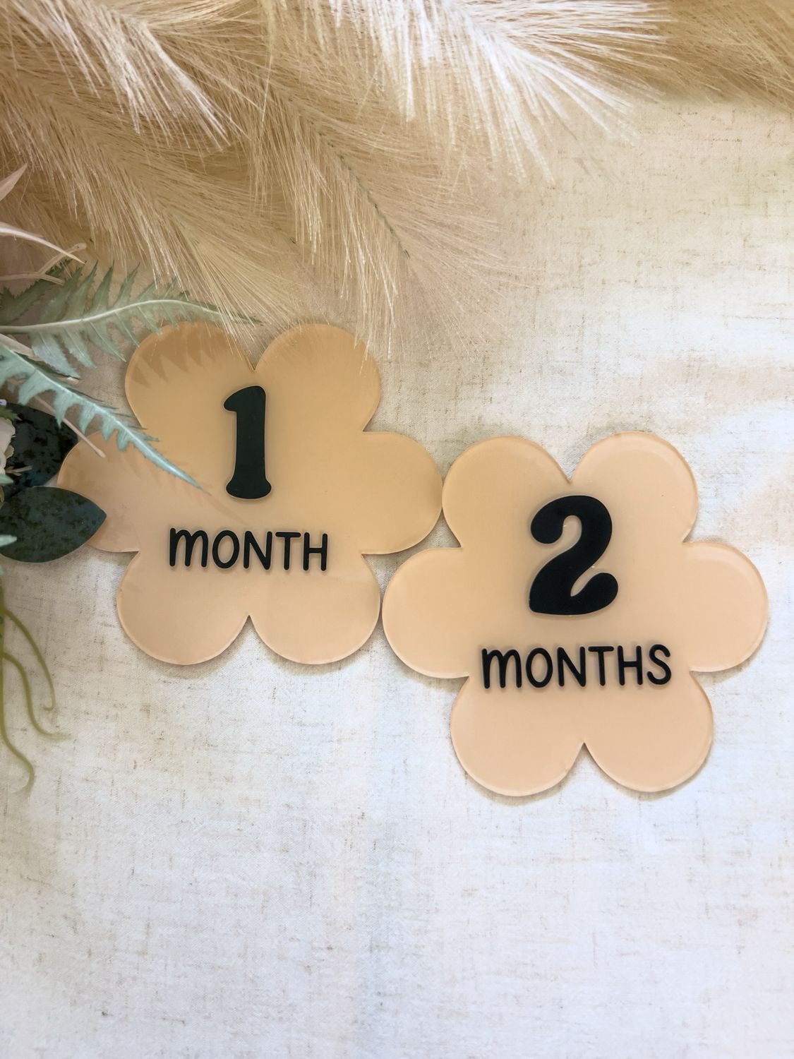 Acrylic Baby Milestone Flowers
