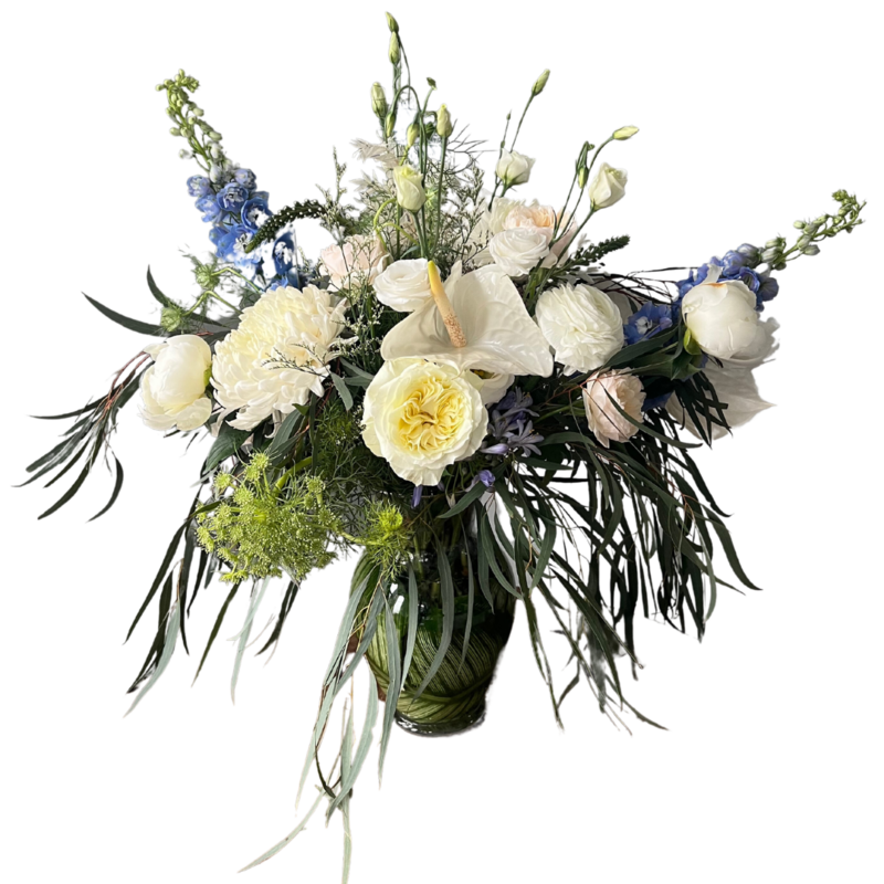 Cascading Tall Vase Arrangements