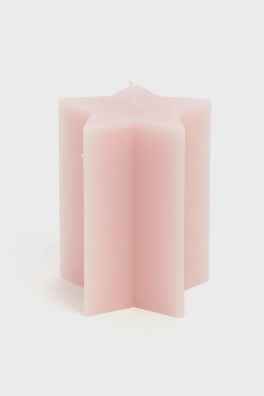 Pink Star Shaped Candles