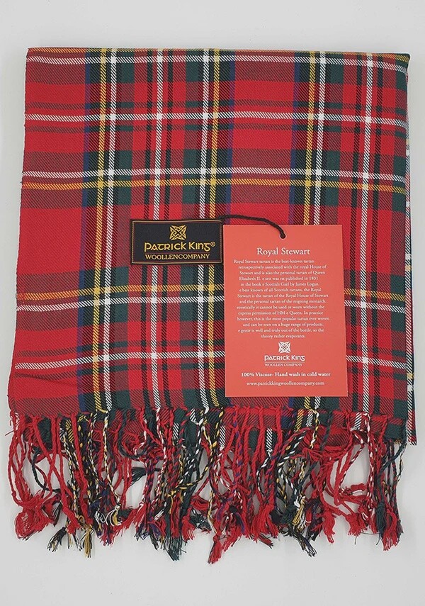 Poly Viscose Light Tartan Scarf/Shawl