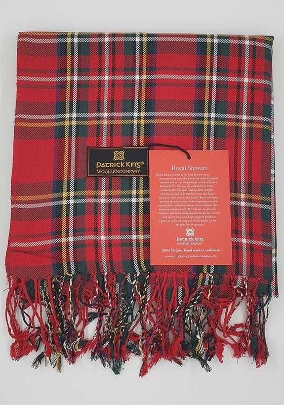 Poly Viscose Light Tartan Scarf/Shawl