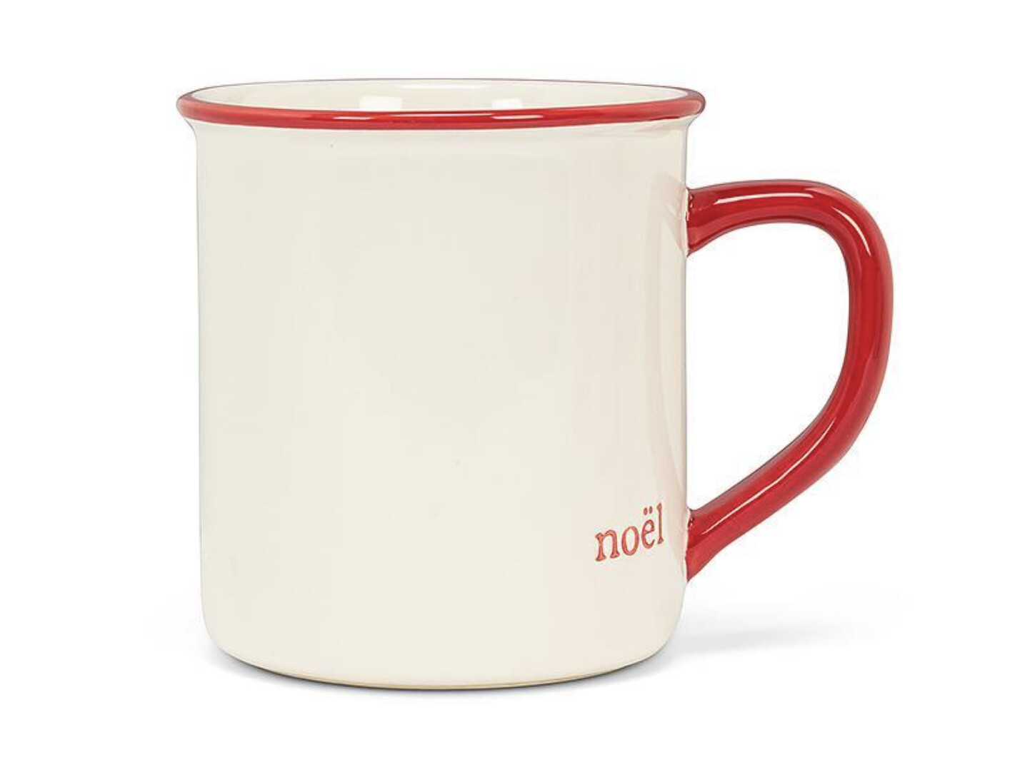 Noel Mug with Red Handle