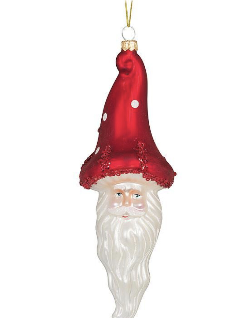 Gnome Santa Head Ornament