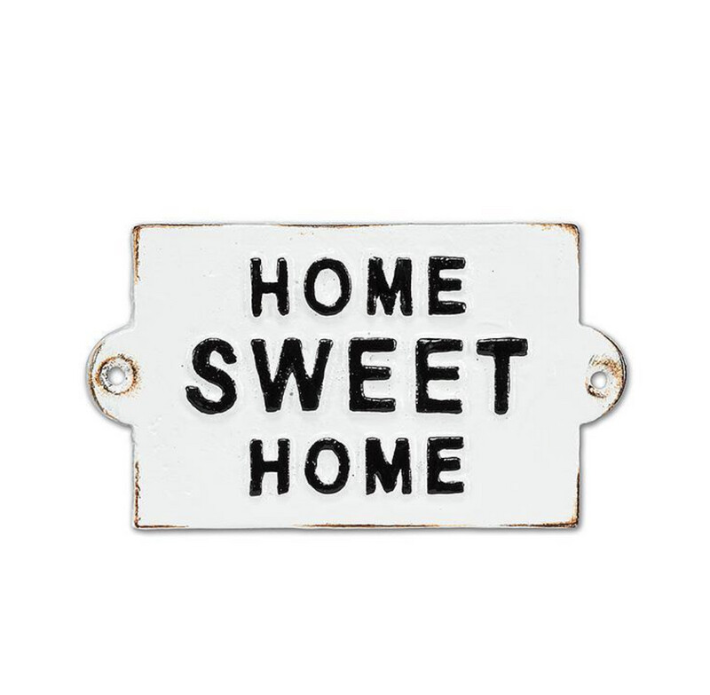 Home Sweet Home Sign White