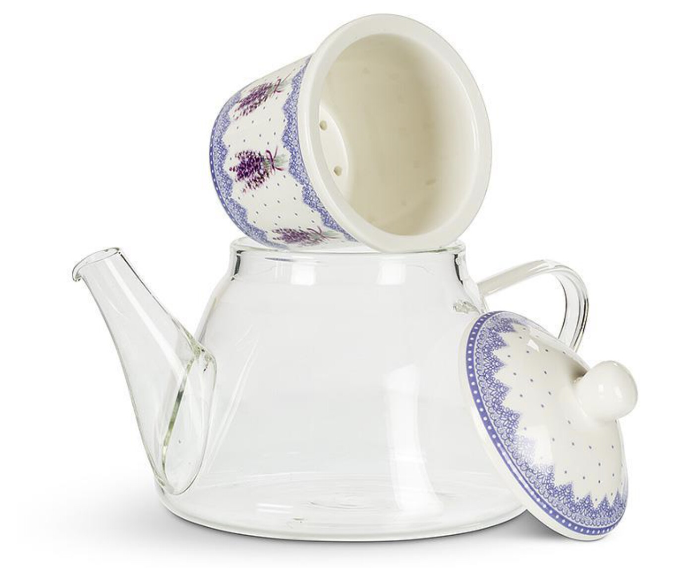 Lavender Teapot with Strainer