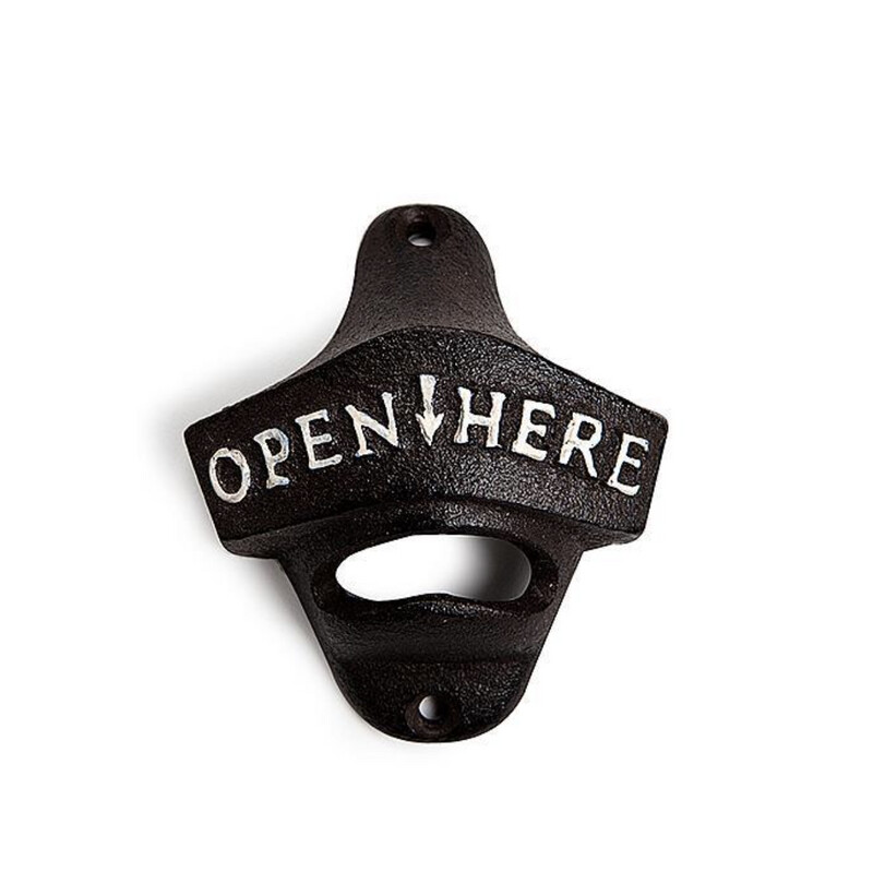 Open Here Wall Bottle Opener