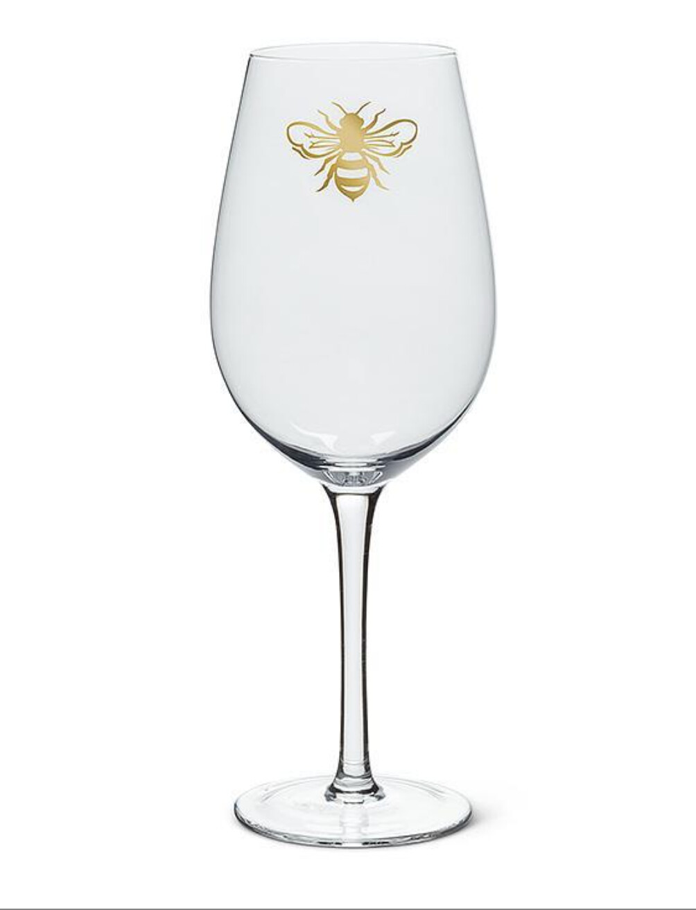 Gold Bee Wine Glass 9.5"