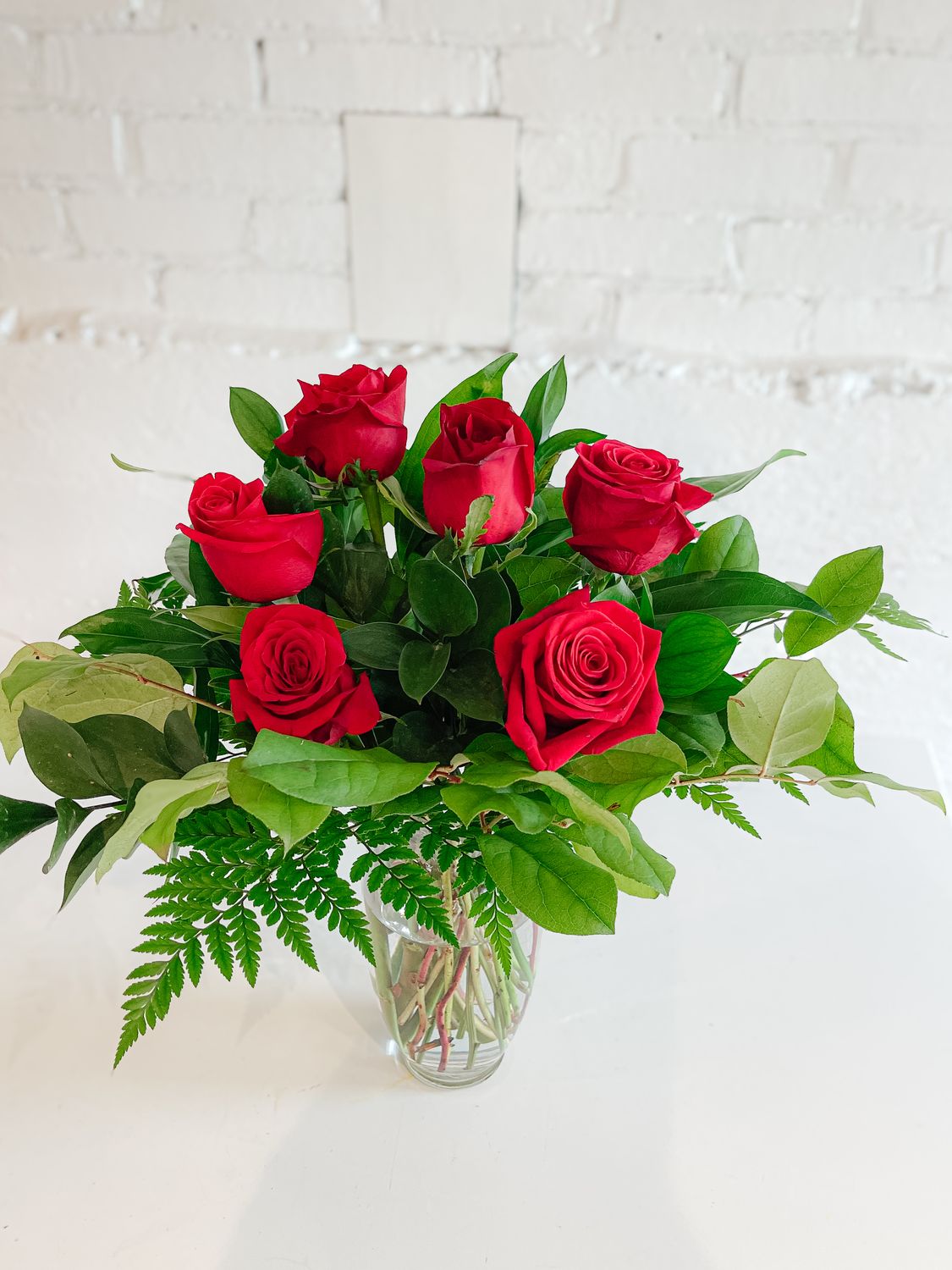 Roses Tall Vased, Size: 1/2 Dozen