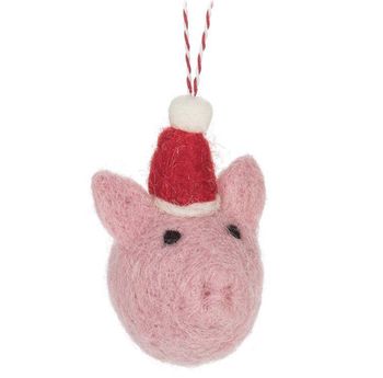 Holiday Pig Ornament