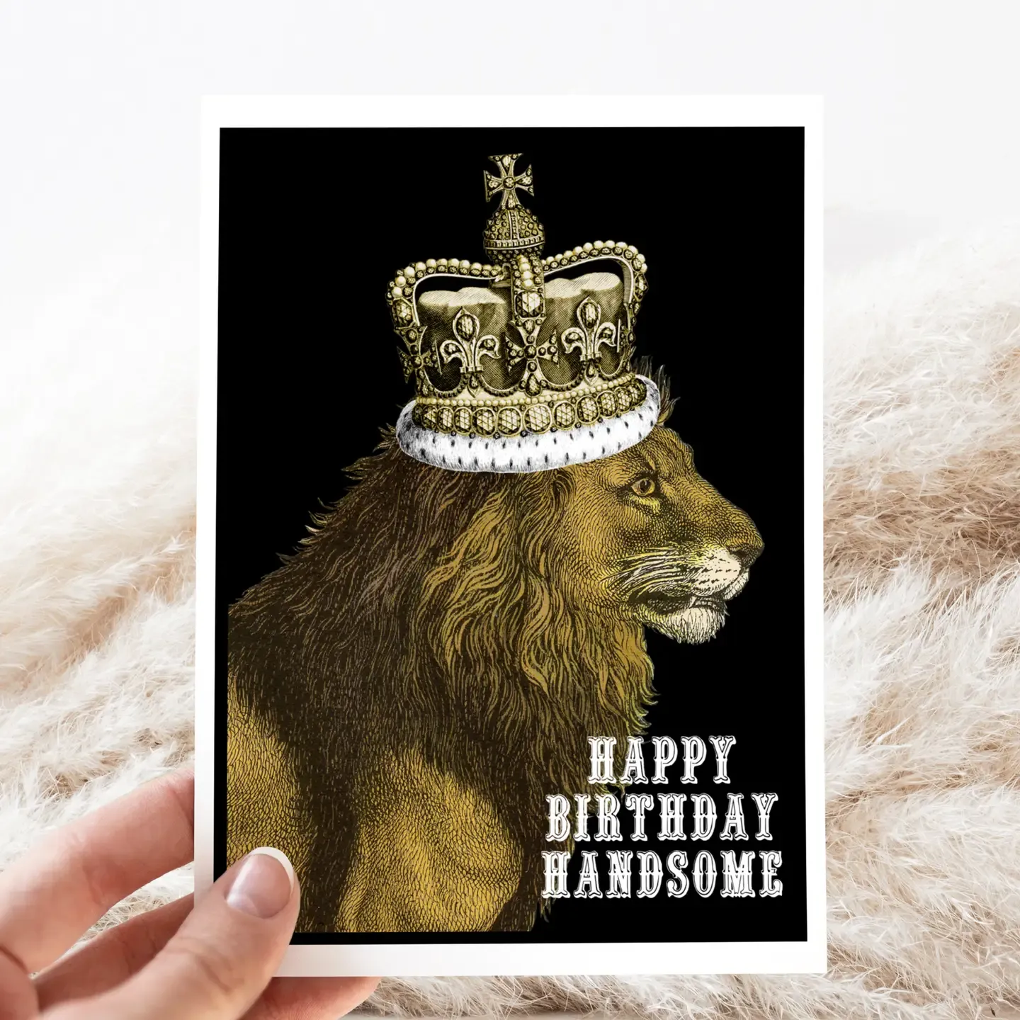 Cheerful Whimsies Greeting Cards, Design: Happy Birthday Handsome For Him