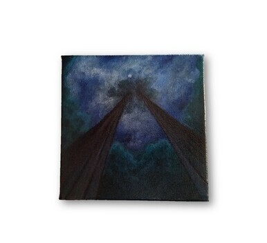 Looking Up: Nightfall Painting - 6