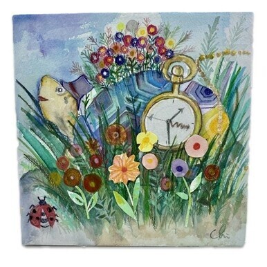 No Time but the Present Watercolor Painting - 8