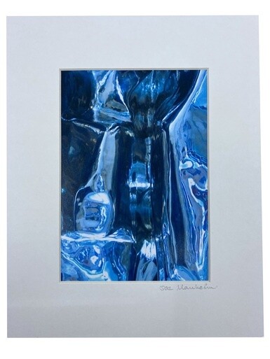 Blue Abstract - 8x10 Matted Photo Print B