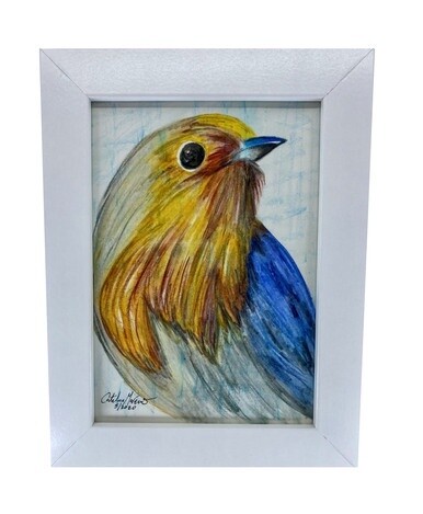 Bird Profile Watercolor - 6.5