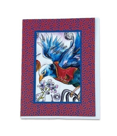 Art Card - Blue Bird to Tea