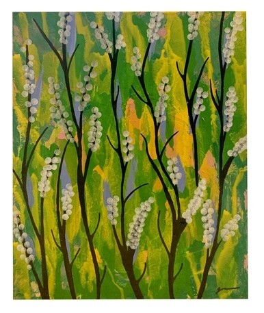 Natural Beauty Painting on Wood - 8"x10"