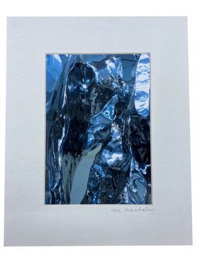 Blue Abstract - 8x10 Matted Photo Print D