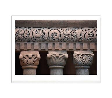 Malden Public Library: Decorative Rail with Three Columns Card