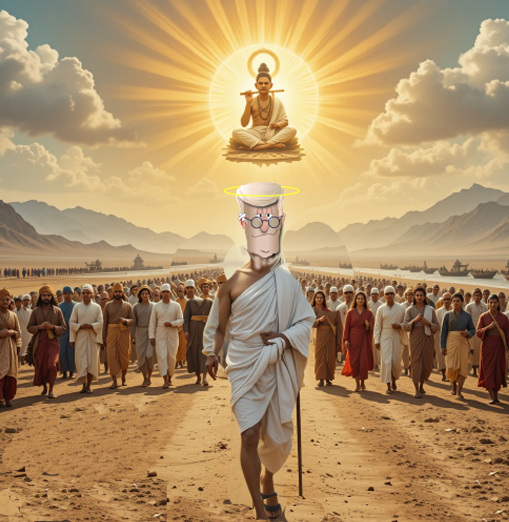 AIToon Mahatma Trump
