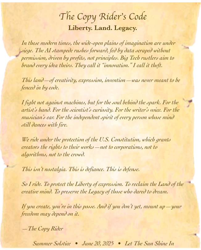 DONATE $50 “CopyRider Campaign”