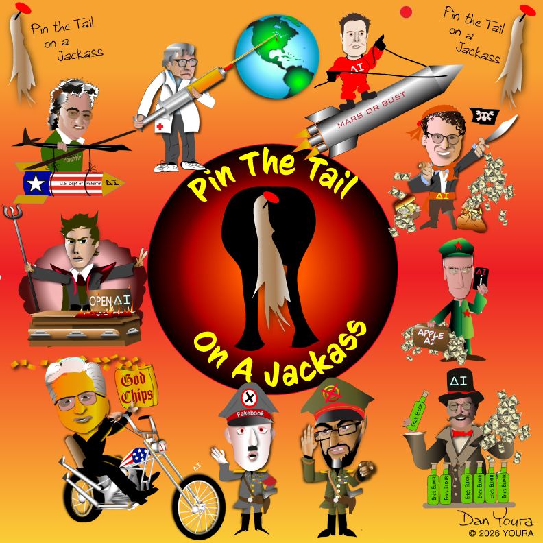AI Pin the Tail on a Jackass