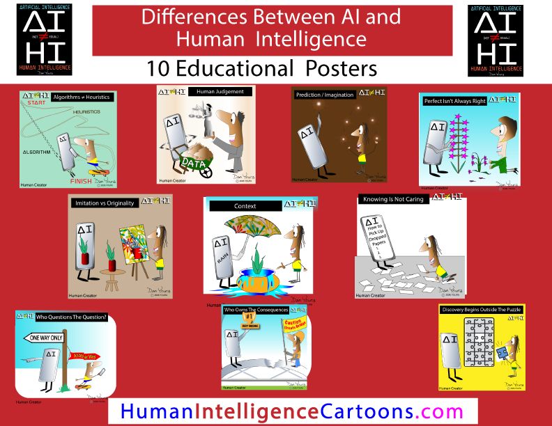 AI is ≠ Not HI  The Cartoon Collection [One File]