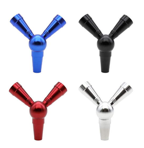 Hookah 2 Hose Splitter - Assorted Colors