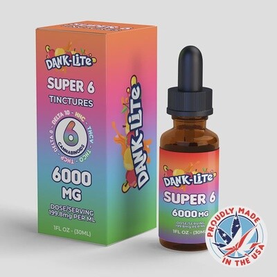 Super 6 6000mg Tincture (DELTA-10+HHC+THCV+THCO+THCP+DELTA-8)