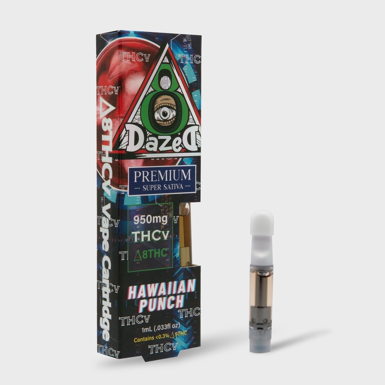 Dazed8 THCV 1g Cartridge - Hawaiian Punch (Sativa)