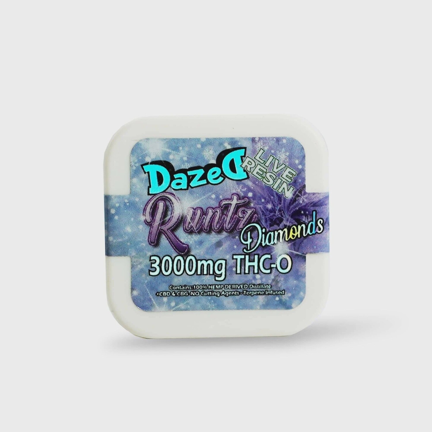 Dazed8 3g THC-O Live Resin Diamond Dab  - White Runtz